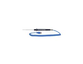 Type-T, Hypo Tip Probe, 4" L, Mini-Connector, .063" Dia, Grounded , 5ft Coil Cord