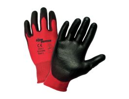 Zone Defense 15 Gauge Red Nylon Shell, Black PU Palm , 2X