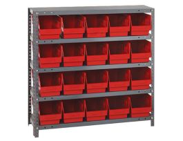 12IN X 36IN X 39IN 20 RED BINS 6IN