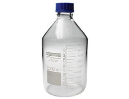 Plus Class A Glass Media Bottles, 2 L, 1/EA