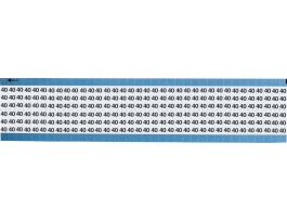 Numerical Wire Markers Permanent Adhesive Vinyl 0.75 in H Legend: 40, 1800 Total