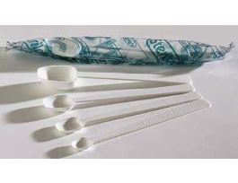 Sterile polystyrene sampling spoon, 1/4 tsp