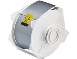 All Weather Permanent Adhesive Vinyl Label Tape for GlobalMark Printer - 2.25" Gray