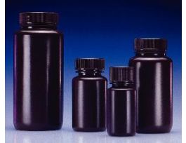 BOTTLE AMBER HDPE 125ML CS72