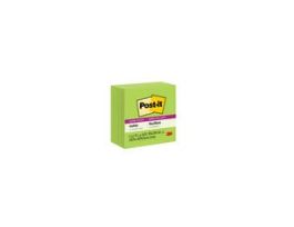 Post-it® Super Sticky Notes 654-5SSLE, 3 in x 3 in (76 mm x 76 mm), Limeade
