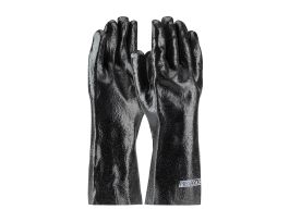 ProCoat, Supported PVC, Interlock Lined, Blk., Rough Finish, 14 Inch