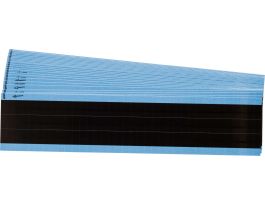 NEMA Wire Marker Permanent Adhesive Vinyl 0.5in H x 0.25in W Black PK/25 Crds