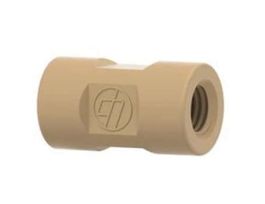 Low-Pressure Union, Female Straight, Natural PEEK, 0.020" Bore, 1/4-28 Flat Bottom; 1/EA
