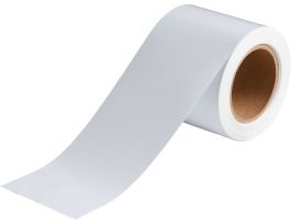 Solid Color Banding Tape for Pipe Marking - Roll Form,  Vinyl, White, 4" x 30 Yd