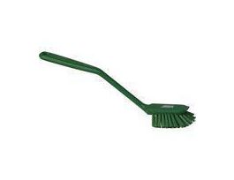 DISH BRUSH MEDIUM SOFT PP GREEN 9.80IN