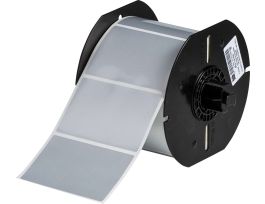 B33 Series Metallized Polyester Permanent Labels 2in H x 3in W LGT GR 500/RL