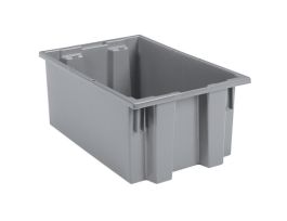 TOTE NEST & STACK 19-1/2X15-1/2X10 GRAY