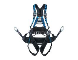 AirCore Tower Climbing Harness with a Bosun chair in a small/medium in blue