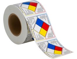 Write-on NFPA Diamond Labels, 4" H x 4" W x 0.004" D