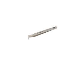 Titanium Precision Smooth Ultra-Fine Bent Tip 6 Tweezers, 4.25" L; 1/Pk