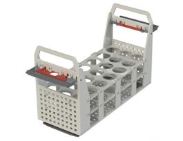 Test Tube Rack, Plastic, for 21 Tubes; 30 mm