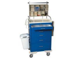 EMERGENCY CART, BLUE 6 DRAWER