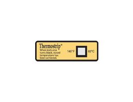 Irreversible Thermostrip Disinfection Indicator, 140F/60C; 24/Pk