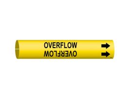 Overflow Pipe Marker, 0.8125" H x 0.8125" W, Fits Pipes 0.75" Dia. Thru 1.375" Dia.
