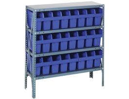 12IN X 36IN X 39IN 24 BLUE 8IN BINS