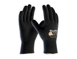 MaxiFlex Endurance, 15G Nylon, Full Coat Blk. MicroFoam Nitrile Dot