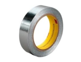 3M™ Aluminum Foil Tape 431, Silver, 2 in x 60 yd, 3.1 mil, 24 rolls per case