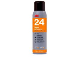 3M™ Foam and Fabric Spray Adhesive 24, Orange, 16 fl oz Can (Net Wt 13.8 oz), 12/Case, NOT FOR SALE IN CA AND OTHER STATES