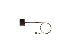Type-J PTFE Moving Surface Probe; 2.4" L Mini-Connector, Exposed 3ft SS Braid Cable
