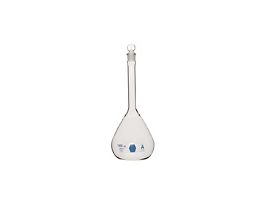 Blue Coded Volumetric Flask, 500 mL, 6/pk