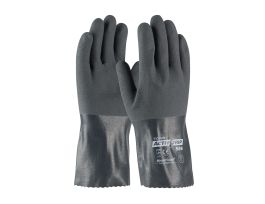 Supported, 15G Poly/Cotton Shell, Gry Nitrile w/MicroFinish, 12 Inch, LG