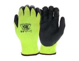 Barracuda, 10 Gauge Hi-Vis HPPE,  Black Microfoam Nitrile Palm , LG