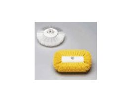 Oval tank brush, nylon bristles, white, 9"W x 5-1/2" diameter