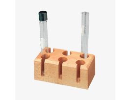 RACK TEST TUBE WOOD SIX 20 MM TUBES