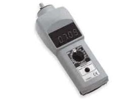 Digital Contact Tachometer, LED Display, 12" Standard Wheel