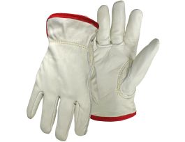 Cowhide Leather Drivers, Reg Grade, Keystone, Thermal Waffle Knit Lining, 2XL