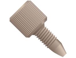 Fingertight One-Piece, Standard Knurl, Yellow PEEK, 1/16" OD Tubing, 10-32 Coned; 1/EA