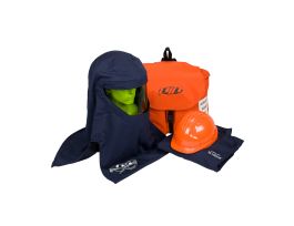 33 Cal Kit, Coverall, Hard Hat, Hood, Backpack, Safety Glasses, XL