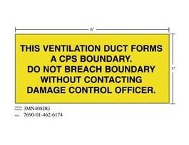 3M™ Diamond Grade™ Ventilation Sign 3MN408DG, "THIS…OFFICER", 7 in x 3 in, 10/Package