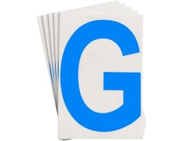 ToughStripe® Floor Marking Polyester 8 in Label Letter G Blue 20/PK