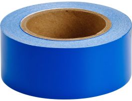 Solid Color Banding Tape for Pipe Marking - Roll Form, Pressure Sensitive Vinyl, Blue, 2" x 30 Yd