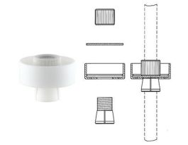 FLAKE RETENTION CUP TFE RESIN