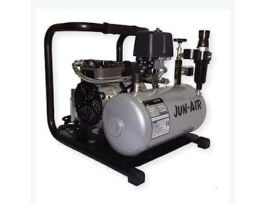 Jun-Air Oilless Piston Air Compressor, 3.2 cfm, 120 psi, 4 L tank, 120 V