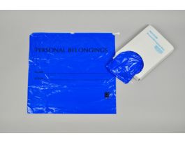 BAG PATIENT BELONG BLUE DS 20X20X3