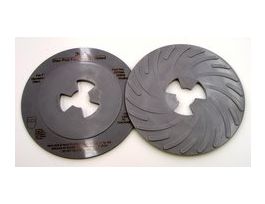 3M™ Disc Pad Face Plate Ribbed 80516, 7 in Medium Gray, 10 ea/Case