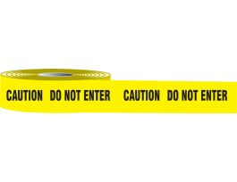 Plastic Barricade/Perimeter Tape, Caution Do Not Enter, 3" x 1000-ft, Roll