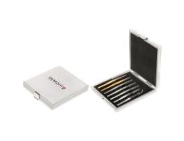 TWEEZER BOX 7 WITH LOGO WOOD WHT VARNISH