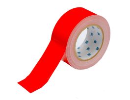 ToughStripe® Floor Marking Tape Roll -  Polyester, Solid Color, Red, 2" x 100'