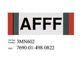 3M™ Diamond Grade™ Damage Control Pipe Sign 3MN602DG, "AFFF", 6 in x 2 in, 50/Package