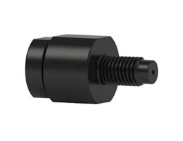 Nonmetallic Inline Check Valve, Outlet, 1 psi, 0.04" ID, 1/4-28 (M) to 1/4-28 (F) Flat Bottom; 1/EA