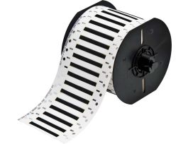 B33 Series PermaSleeve High Temp PVDF Wire Marking Sleeves, 0.094" Dia x 2" W, Black